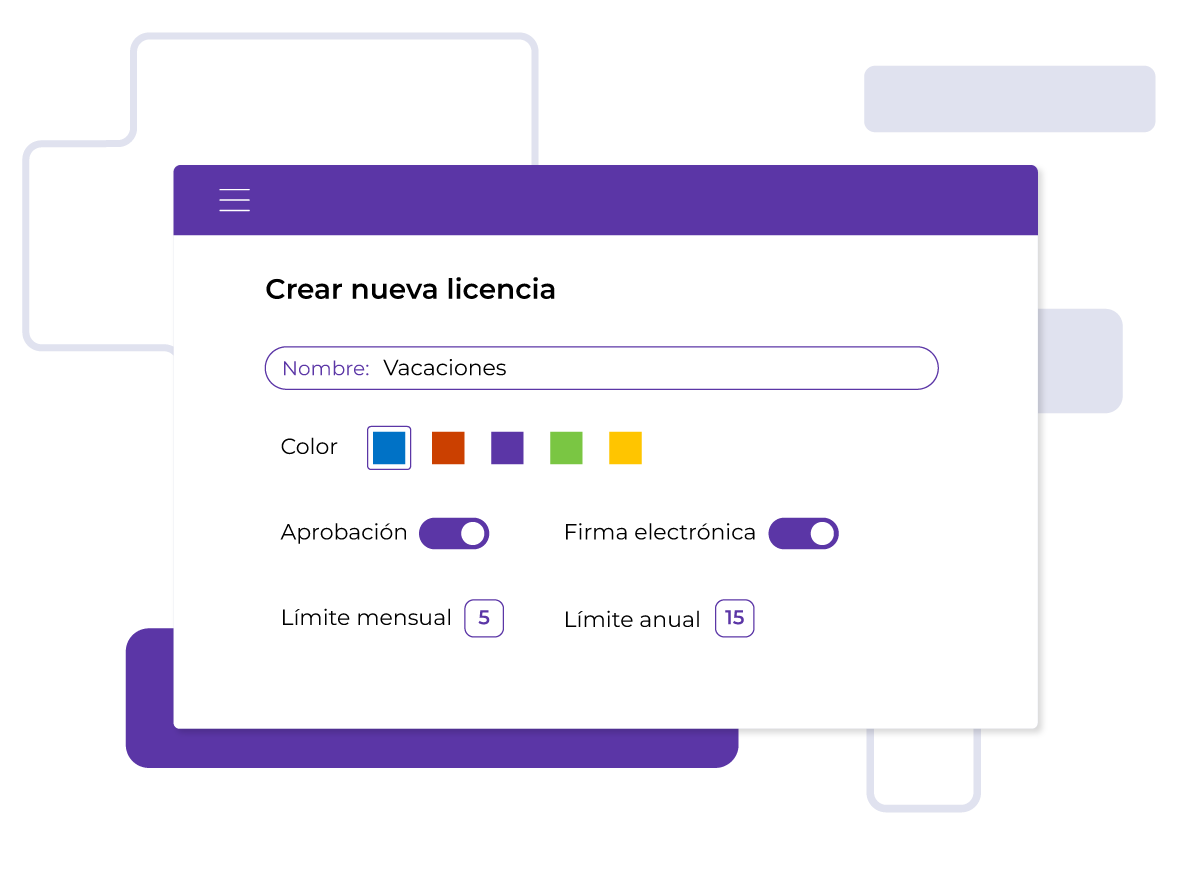 Crear nueva licencia personalizada